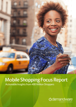 Mobile Shopping Focus Report