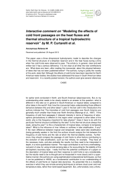 Interactive comment on &ldquo;Modeling the effects of cold front passages