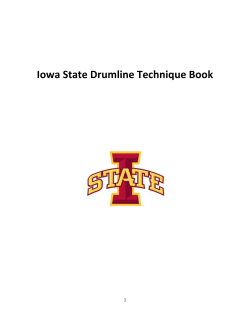 Iowa State Drumline Technique Book