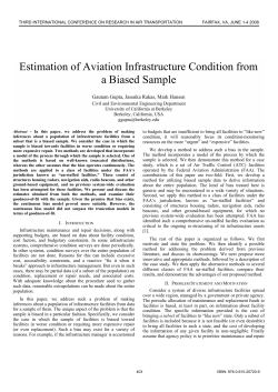 Estimation of Aviation Infrastructure Condition from a Biased Sample