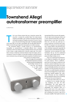 See full review - Townshend Audio