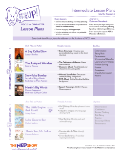 Lesson Plans - The NED Show