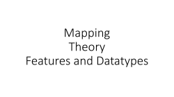 Features and Mapping Theory