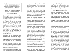 Spirit names, ceremony, and colors