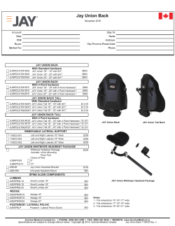 Jay Union Back - Sunrise Medical