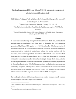 The local structure of SO2 and SO3 on Ni(111): a scanned