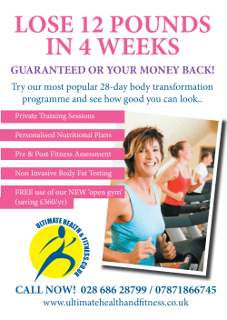 lose 12 pounds in 4 weeks - Ultimate Health and Fitness