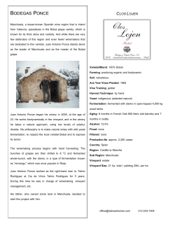 BODEGAS PONCE - T Edward Wines
