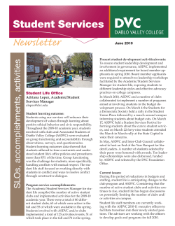Newsletter - Diablo Valley College