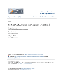 Sorting Out Abrasion in a Gypsum Dune Field