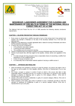 landowner fire break agreement