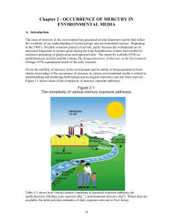 Chapter 2 - Occurrence of Mercury in Environmental Media