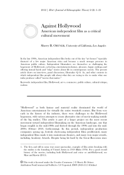 American independent film as a critical cultural movement