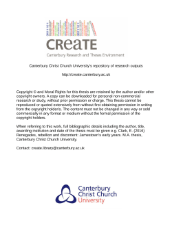 - CReaTE - Canterbury Christ Church University