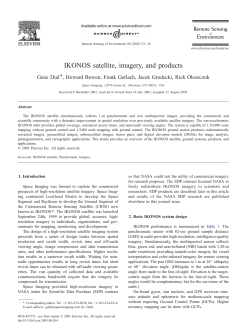 IKONOS satellite, imagery, and products