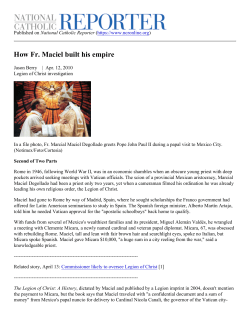 How Fr. Maciel built his empire