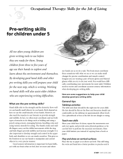 Pre-writing skills for children under 5