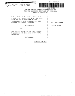 BH v. Johnson - Consent Decree
