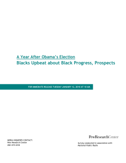 Blacks Upbeat about Black Progress, Prospects