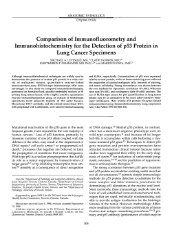 Comparison of Immunofluorometry and Immunohistochemistry for