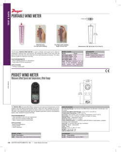 pocket wind meter - Dwyer Instruments