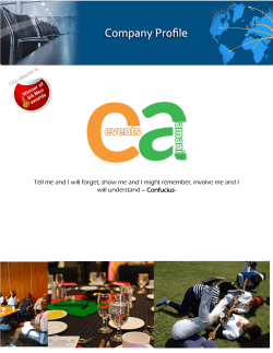 Tell me and I will forget, show me and I might remember, involve me