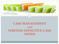 case management - Experience Works