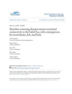 Shoreline armoring disrupts marine-terrestrial