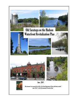 Final Old Saratoga Waterfront Plan july 07