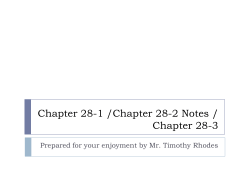 Chapter 28-1 /Chapter 28