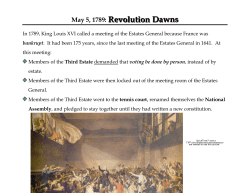 May 5, 1789: Revolution Dawns