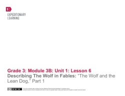 Grade 3: Module 3B: Unit 1