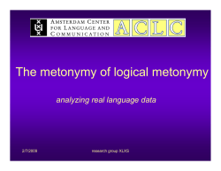 The metonymy of logical metonymy