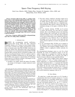 Space&ndash;Time Frequency-Shift Keying