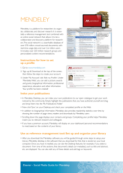 Mendeley - Elsevier