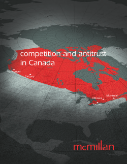 Competition and Antitrust in Canada