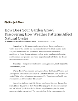 How Does Your Garden Grow? Discovering ...ct Natural Cycles