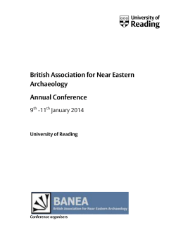 British Association for Near Eastern Archaeology Annual Conference