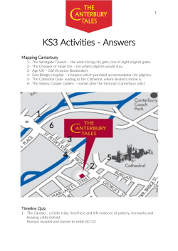 KS3 Activities - Answers