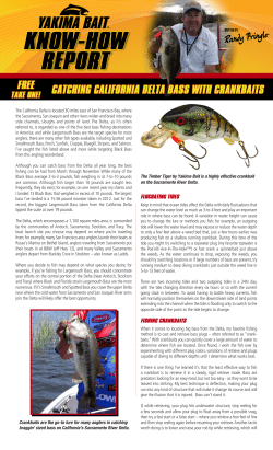 FISHING CRANKBAITS - Yakima Bait Company