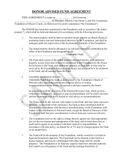 Standard Form 1 - The Community Foundation of Macon County