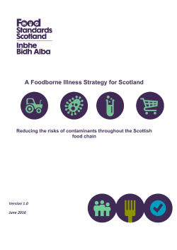A Foodborne Illness Strategy for Scotland