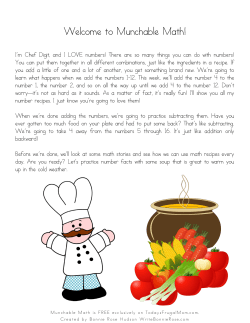 Munchable Math! - Today`s Frugal Mom