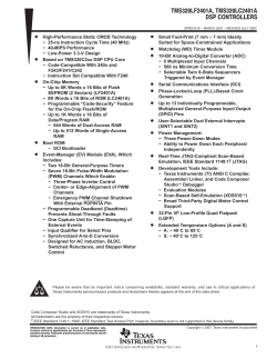 TMS320LF2401A, TMS320LC2401A DSP Controllers (Rev. K