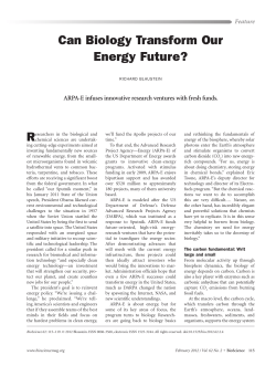 Can Biology Transform Our Energy Future?