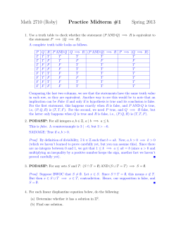 Solutions to Practice Midterm 1
