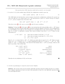 CS / MCS 401 Homework 6 grader solutions