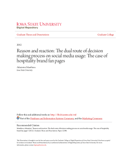 Reason and reaction: The dual route of decision making process on