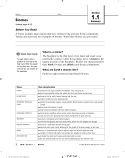 Biomes