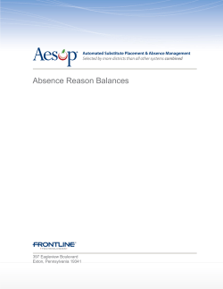 Absence Reason Balance Tracking